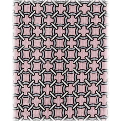 Viola Milano - Artisan Chain Selftipped Silk Tie - Pink Mix - Handmade in Italy - Luxury Exclusive Collection - Avvenice