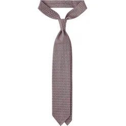 Viola Milano - Artisan Chain Selftipped Silk Tie - Pink Mix - Handmade in Italy - Luxury Exclusive Collection - Avvenice