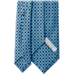 Viola Milano - Artisan Floral Selftipped Silk Tie - Sea - Handmade in Italy - Luxury Exclusive Collection - Avvenice