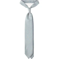 Viola Milano - Artisan Pattern Selftipped Silk Tie - Champagne - Handmade in Italy - Luxury Exclusive Collection - Avvenice