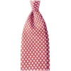 Viola Milano - Artisan Pattern Selftipped Silk Tie - Red Mix - Handmade in Italy - Luxury Exclusive Collection - Avvenice