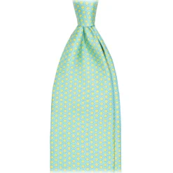 Viola Milano - Artisan Square Selftipped Italian Silk Tie - Sun - Handmade in Italy - Luxury Exclusive Collection - Avvenice