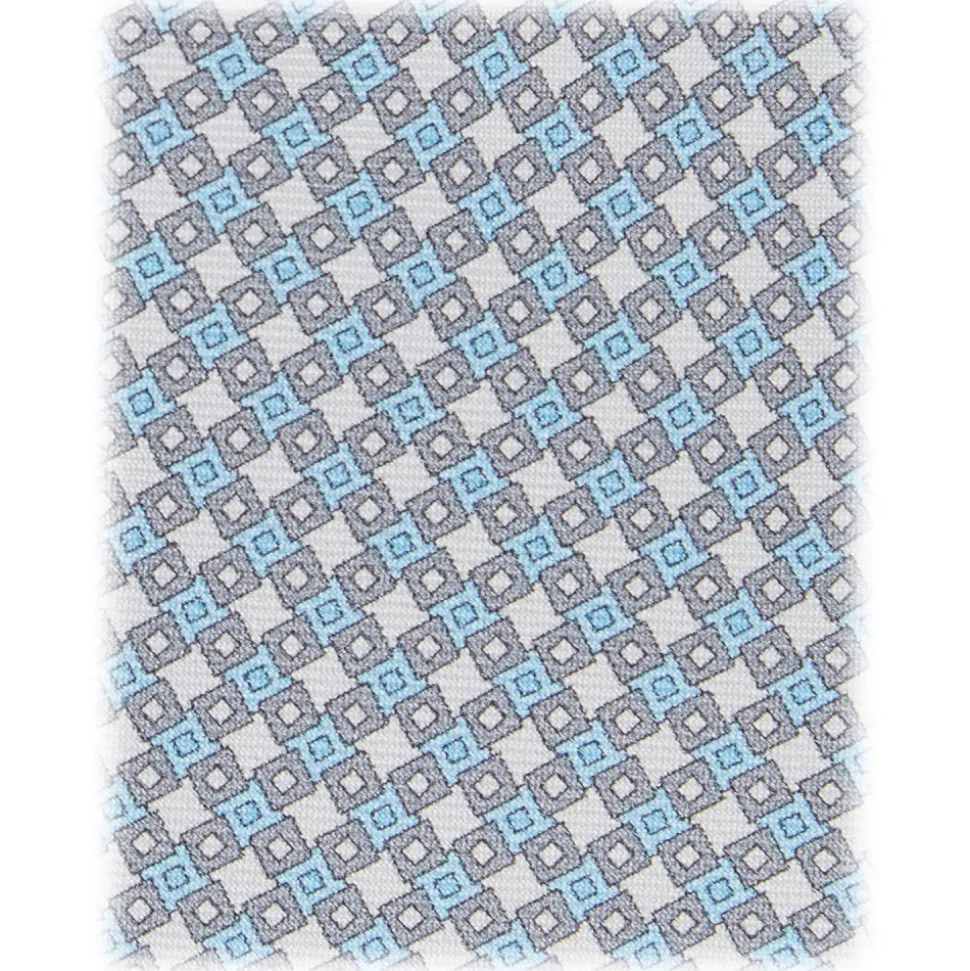 Viola Milano - Artisan Square Selftipped Silk Tie - Grey - Handmade in Italy - Luxury Exclusive Collection - Avvenice