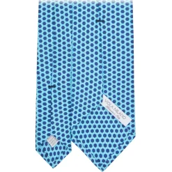 Viola Milano - Artisan Square Selftipped Italian Silk Tie - Blue Mix - Handmade in Italy - Luxury Exclusive Collection - Avvenice