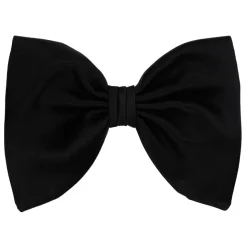 Viola Milano - Black Masion Milano Ready-Tie Grosgrain Bow-Tie - Handmade in Italy - Luxury Exclusive Collection - Avvenice