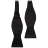Viola Milano - Black Self-Tie Grosgrain Bow-Tie - Handmade in Italy - Luxury Exclusive Collection - Avvenice