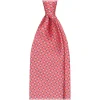 Viola Milano - Bone Chain Selftipped Italian Silk Tie - Rose - Handmade in Italy - Luxury Exclusive Collection - Avvenice