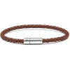 Viola Milano - Braided Italian Leather Bracelet - Chocolate - Handmade in Italy - Luxury Exclusive Collection - Avvenice