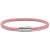 Viola Milano - Braided Italian Leather Bracelet - Pink - Handmade in Italy - Luxury Exclusive Collection - Avvenice