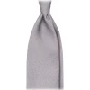 Viola Milano - Chain Circle Selftipped Italian Silk Tie - Grey - Handmade in Italy - Luxury Exclusive Collection - Avvenice