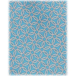 Viola Milano - Chain Circle Selftipped Italian Silk Tie - Light Blue - Handmade in Italy - Luxury Exclusive Collection - Avvenice