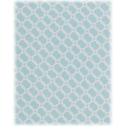 Viola Milano - Chain Circle Handprinted Selftipped Silk Tie - Menthol/White - Handmade in Italy - Luxury Exclusive Collection - Avvenice