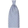 Viola Milano - Chain Pattern Selftipped Italian Silk Tie - Ivory - Handmade in Italy - Luxury Exclusive Collection - Avvenice