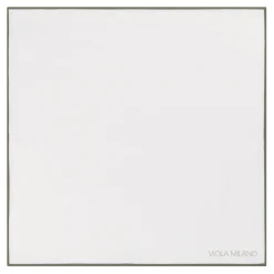 Viola Milano - Classic 100% Cotton Pocket Square - Army Green - Handmade in Italy - Luxury Exclusive Collection - Avvenice