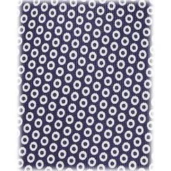 Viola Milano - Classic Circle Selftipped Italian Silk Tie - Navy/White - Handmade in Italy - Luxury Exclusive Collection - Avvenice