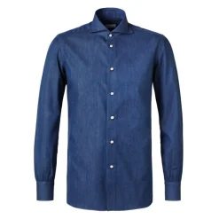Viola Milano - Classic Denim Shirt - Denim - Handmade in Italy - Luxury Exclusive Collection - Avvenice
