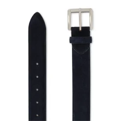 Viola Milano - Classic Italian Suede Belt - Navy - Handmade in Italy - Luxury Exclusive Collection - Avvenice