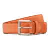 Viola Milano - Classic Italian Suede Belt - Orange - Handmade in Italy - Luxury Exclusive Collection - Avvenice