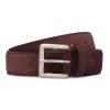 Viola Milano - Classic Italian Suede Belt - Bordeaux - Handmade in Italy - Luxury Exclusive Collection - Avvenice