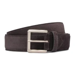 Viola Milano - Classic Italian Suede Belt - Grey - Handmade in Italy - Luxury Exclusive Collection - Avvenice