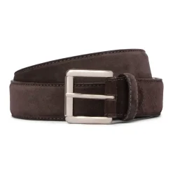 Viola Milano - Classic Italian Suede Belt - Tobacco - Handmade in Italy - Luxury Exclusive Collection - Avvenice