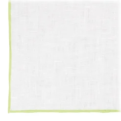 Viola Milano - Classic Linen Pocket Square - Lime - Handmade in Italy - Luxury Exclusive Collection - Avvenice