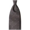 Viola Milano - Classic Polka Dot 3-Fold Grenadine Tie - Grey/Sky - Handmade in Italy - Luxury Exclusive Collection - Avvenice
