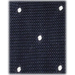 Viola Milano - Classic Polka Dot 3-Fold Grenadine Tie - Navy/White - Handmade in Italy - Luxury Exclusive Collection - Avvenice