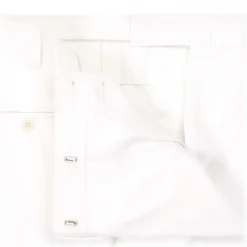 Viola Milano - Classic 4-seasonal Cotton Trousers - White - Handmade in Italy - Luxury Exclusive Collection - Avvenice