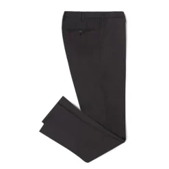 Viola Milano - Classic 4-seasonal Wool Trousers - Dark Grey - Handmade in Italy - Luxury Exclusive Collection - Avvenice