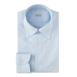 Viola Milano - Classic Solid Color Shirt - Classic Blue - Handmade in Italy - Luxury Exclusive Collection - Avvenice