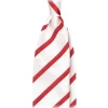 Viola Milano - Classic Stripe Selftipped Silk Jacquard Tie - Red / Navy - Made in Italy - Luxury Exclusive Collection - Avvenice