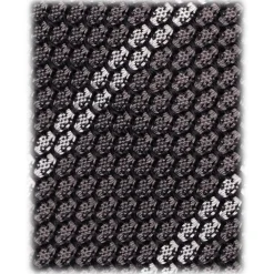 Viola Milano - Classic Stripe 3-Fold Grenadine Tie - Grey/White - Handmade in Italy - Luxury Exclusive Collection - Avvenice