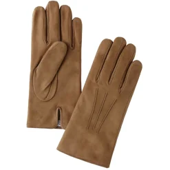 Viola Milano - Classic Suede Gloves with Rich Cashmere Lining - Beige - Handmade in Italy - Luxury Exclusive Collection - Avvenice