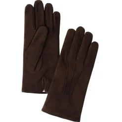 Viola Milano - Classic Suede Gloves with Rich Cashmere Lining - Brown - Handmade in Italy - Luxury Exclusive Collection - Avvenice