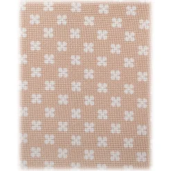 Viola Milano - Clover Floral Selftipped Italian Silk Tie - Sand - Handmade in Italy - Luxury Exclusive Collection - Avvenice