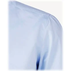 Viola Milano - Contrast Collar Cut-Away Collar Shirt - Blue/White - Handmade in Italy - Luxury Exclusive Collection - Avvenice