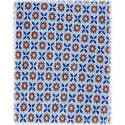 Viola Milano - Cross Floral Selftipped Italian Silk Tie - Light Blue - Handmade in Italy - Luxury Exclusive Collection - Avvenice