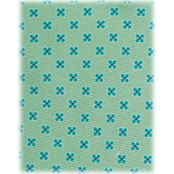 Viola Milano - Cross Floral Selftipped Silk Tie - Lime - Handmade in Italy - Luxury Exclusive Collection - Avvenice