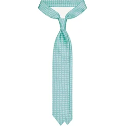 Viola Milano - Cube Pattern Selftipped Silk Tie - Lime - Handmade in Italy - Luxury Exclusive Collection - Avvenice