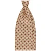 Viola Milano - Diamond Pattern 3-Fold Handprinted Selftipped Silk Tie - Yellow - Handmade in Italy - Luxury Exclusive Collection - Avvenice