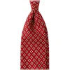 Viola Milano - Diamond Pattern 3-Fold Selftipped Silk Tie - Red Mix - Handmade in Italy - Luxury Exclusive Collection - Avvenice