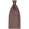 Viola Milano - Diamond Pattern Selftipped Silk Tie - Sand - Handmade in Italy - Luxury Exclusive Collection - Avvenice