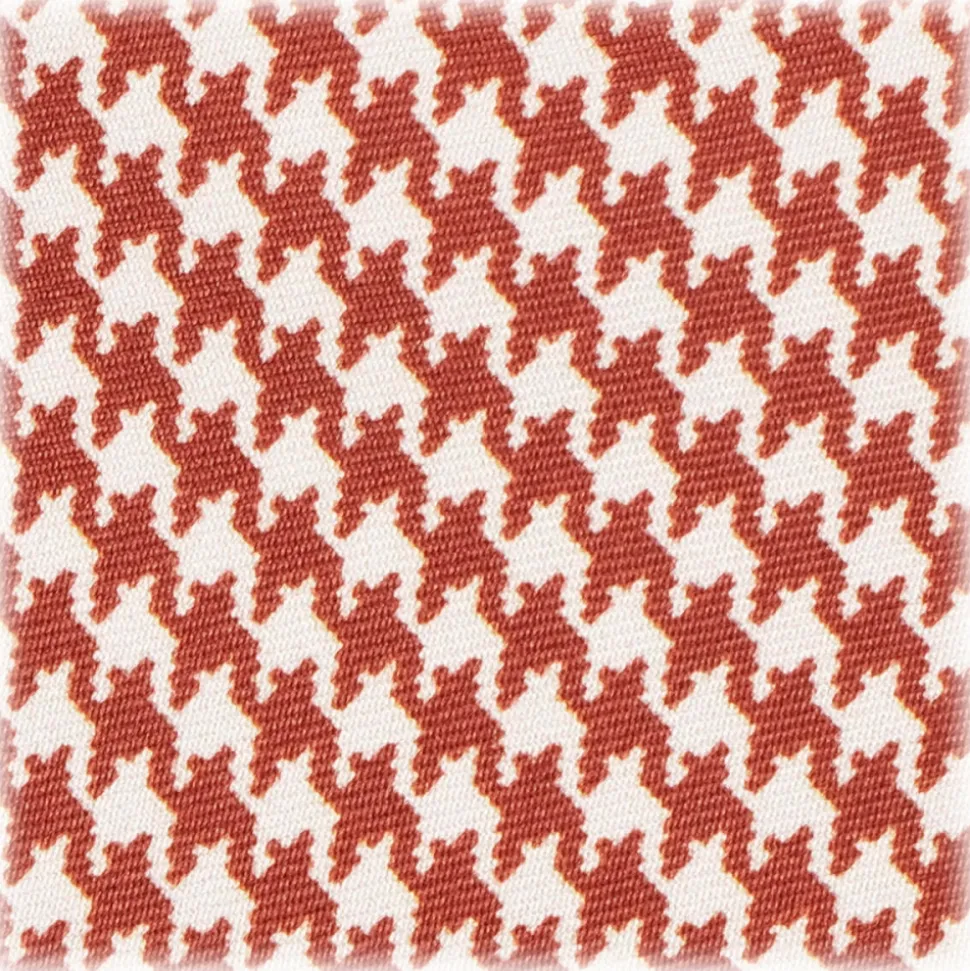 Viola Milano - Dogtooth Selftipped Italian Silk Tie - Cola - Made in Italy - Luxury Exclusive Collection - Avvenice