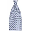 Viola Milano - Domino Pattern Selftipped Silk Tie - White - Handmade in Italy - Luxury Exclusive Collection - Avvenice