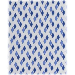 Viola Milano - Domino Pattern Selftipped Silk Tie - White - Handmade in Italy - Luxury Exclusive Collection - Avvenice