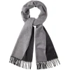 Viola Milano - Double Face 100% Zibellino Cashmere Scarf - Grey Mix - Handmade in Italy - Luxury Exclusive Collection - Avvenice