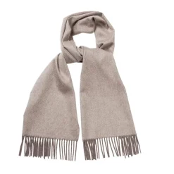 Viola Milano - Double Face Zibellino Cashmere Scarf - Sand and Taupe - Handmade in Italy - Luxury Exclusive Collection - Avvenice