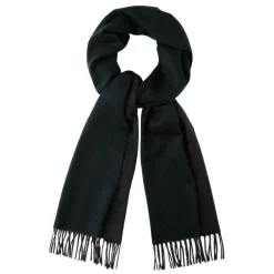 Viola Milano - Double Face Zibellino Cashmere Scarf - Forest and Grey - Handmade in Italy - Luxury Exclusive Collection - Avvenice