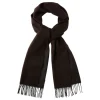 Viola Milano - Double Face Zibellino Cashmere Scarf - Brown and Grey - Handmade in Italy - Luxury Exclusive Collection - Avvenice